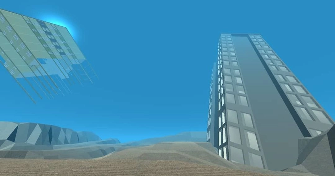 Screenshot from Level 4 of the game environments developed during this residency